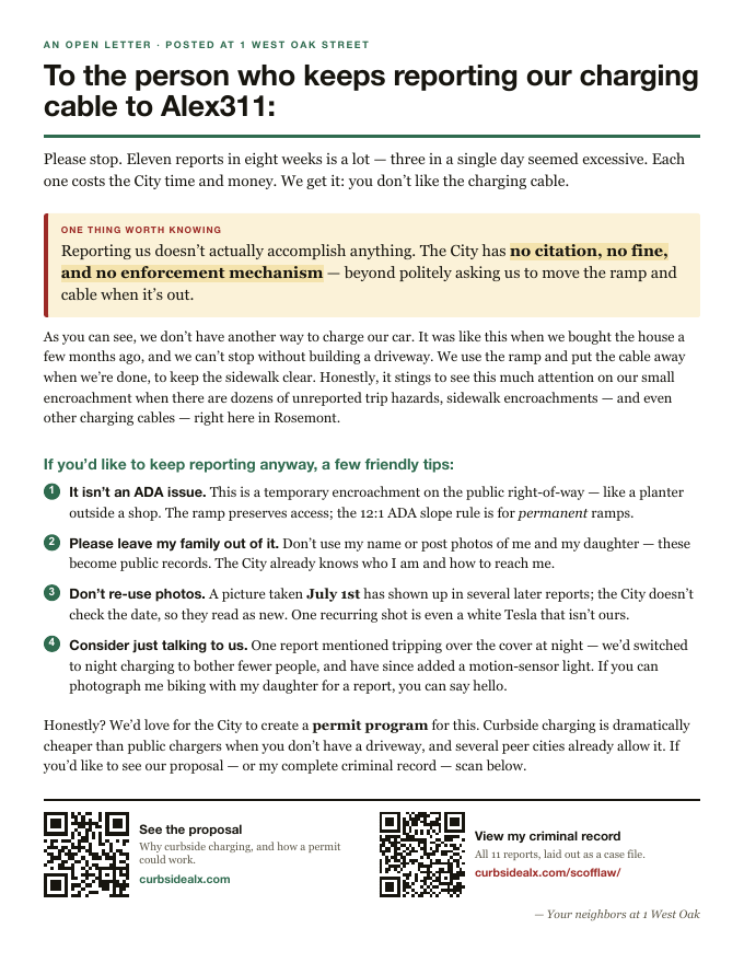 Preview of the open-letter sign